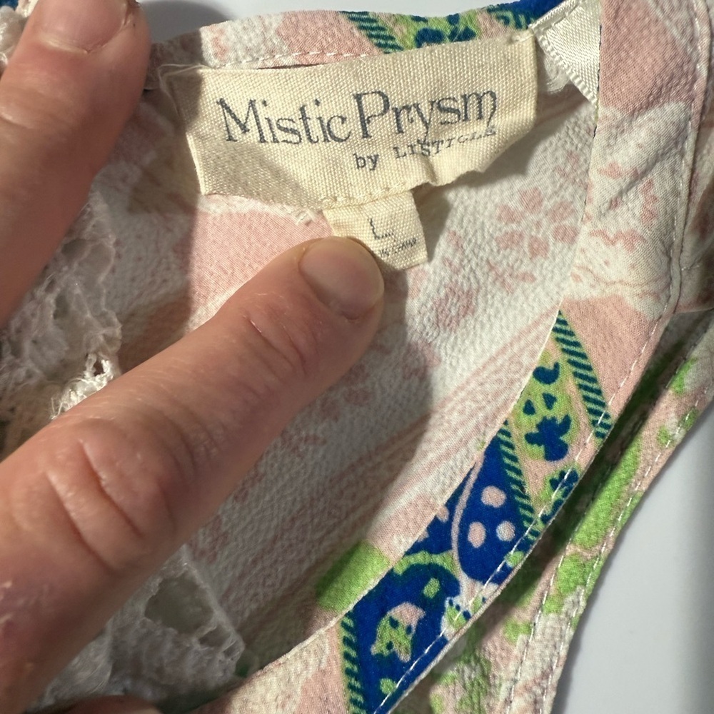 Mistic Prysm by Listicle Dress Size Large. Style # LD0042. Crochet Detail. - Picture 5 of 9